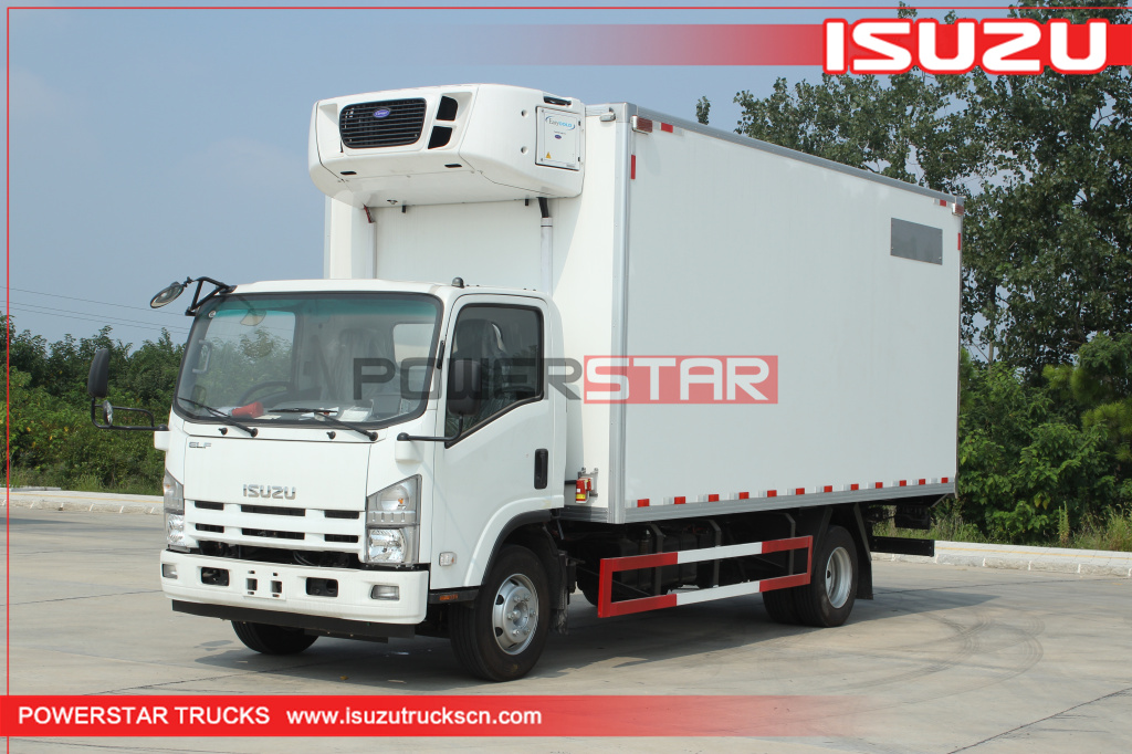 Chile ISUZU NPR carrier freezer truck refrigeration units for refrigerated box trucks for sale