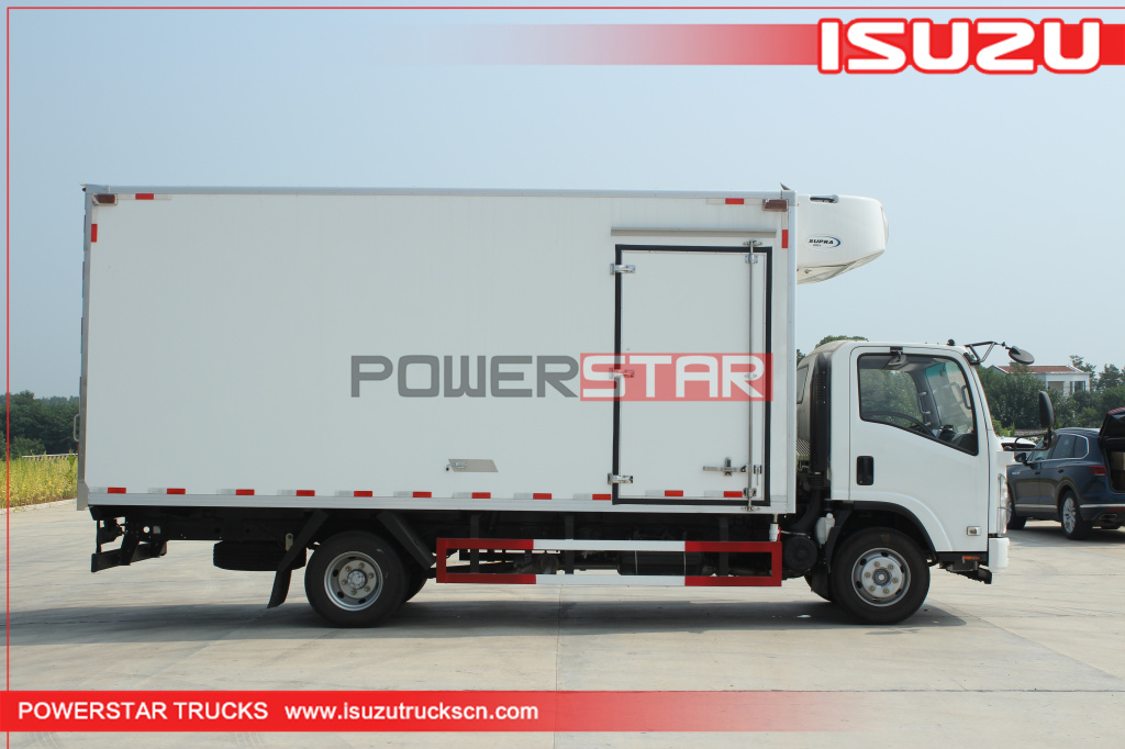 Chile ISUZU NPR carrier freezer truck refrigeration units for refrigerated box trucks for sale