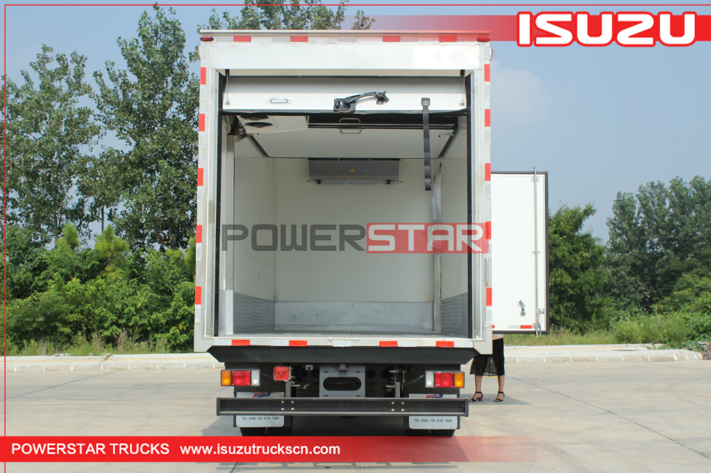 Chile ISUZU NPR carrier freezer truck refrigeration units for refrigerated box trucks for sale