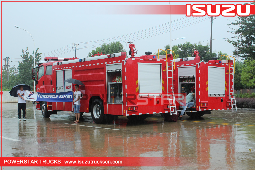 New ISUZU GIGA 4*2 Fire Fighting Vehicle 8 Tons Water Fire Engine