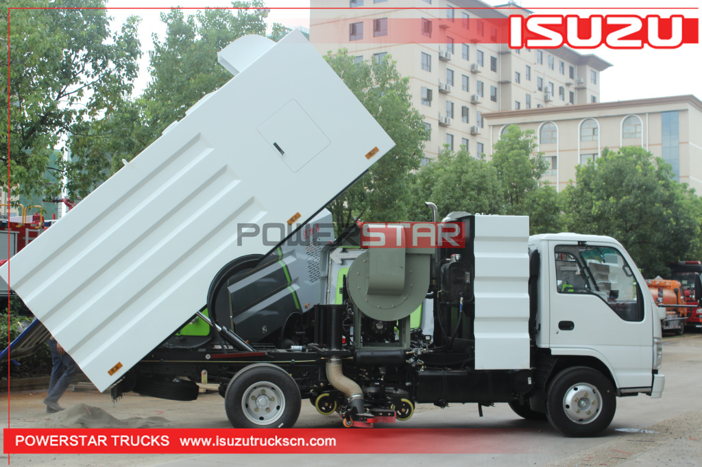 ISUZU Road Dust cleaning Vehicle Intelligent Road Cleaning Truck Street Vacuum Cleaner road sweeper