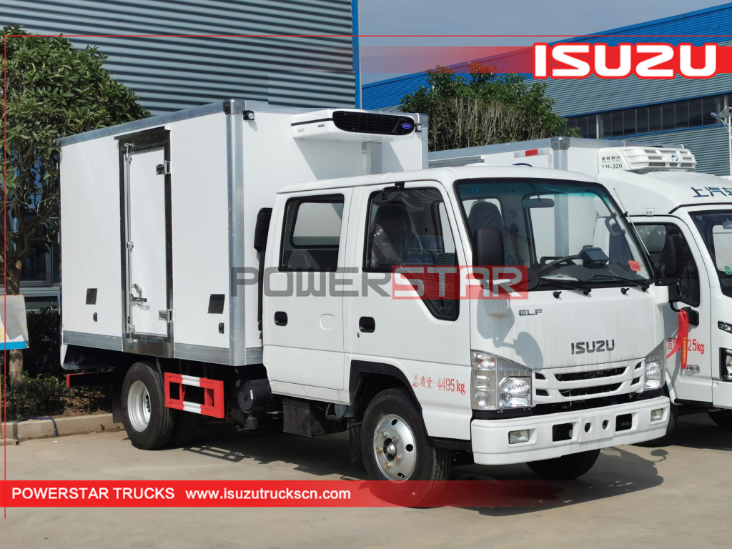 ISUZU ELF 100P Double cabin Refrigerated Truck Freezer Vehilcle