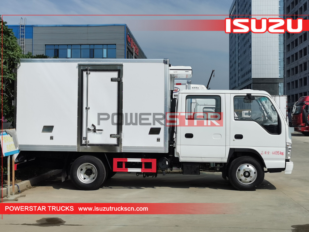 ISUZU ELF 100P Double cabin Refrigerated Truck Freezer Vehilcle