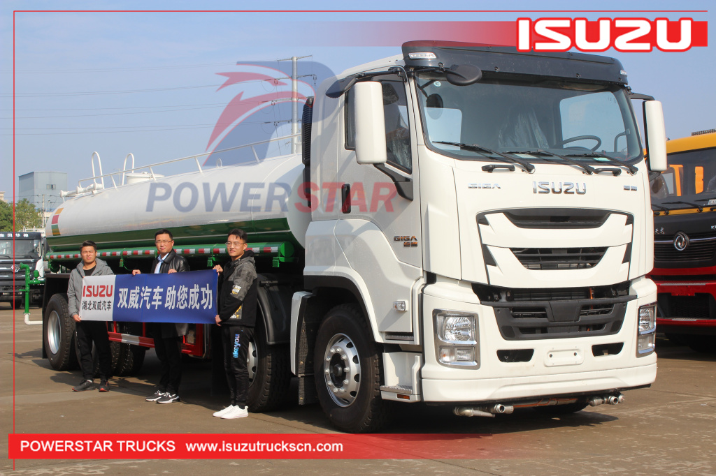 Philippines ISUZU GIGA/VC61 8X4 6WG1-TCG51 12 Wheelers Water Tank Lorry Street Sprinkler Trucks