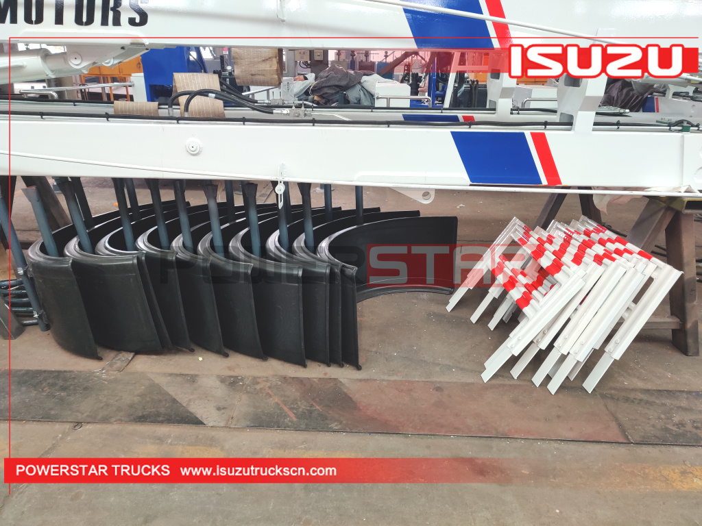 Philippines ISUZU Aerial lift truck aerial platform operation truck body kit for sale