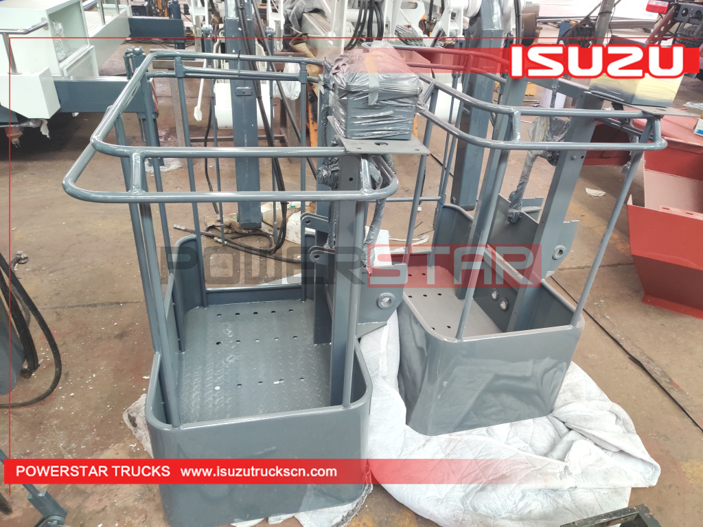 Philippines ISUZU Aerial lift truck aerial platform operation truck body kit for sale