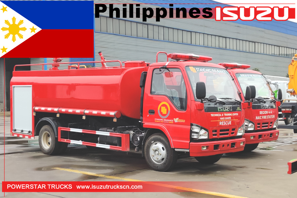 Philippines ISUZU NKR 600p 2tons Water Foam Fire Truck Rescue Pumper Fire Engine