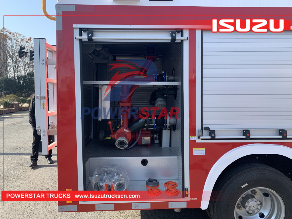 Cambodia ISUZU ELF 100P Fire Emergency Rescue Water Pumper Truck Small Fire Engine Vehicle