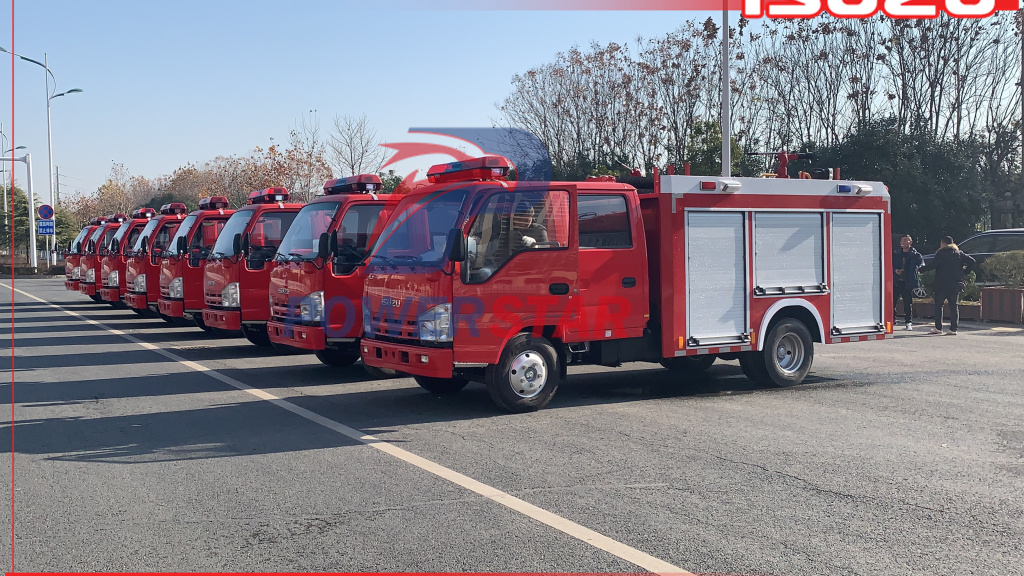 Cambodia ISUZU ELF 100P Fire Emergency Rescue Water Pumper Truck Small Fire Engine Vehicle