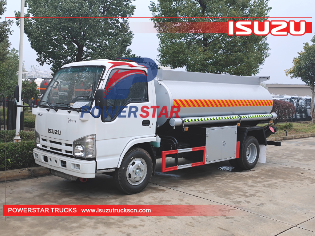 Mongolia ISUZU 100P/Elf Factory Price Diesel Petrol Refueling Oil Transport Tank trucks for sale