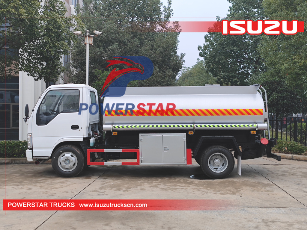 ISUZU NPR 100P ELF Factory Price Diesel Petrol Refueling Oil Transport Tank Truck Gasoline Fuel Tanker Truck with Dispenser