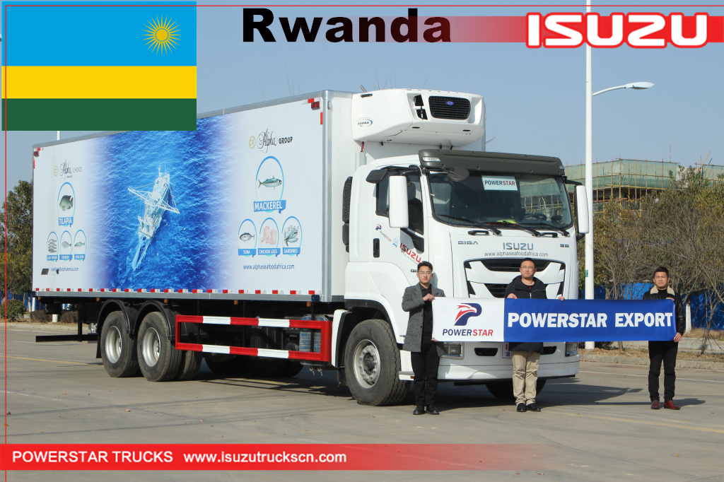 Kenya NEW Isuzu GIGA Van Refrigerated Freezer Truck seafood Refrigerator Trucks for Meat and Fish