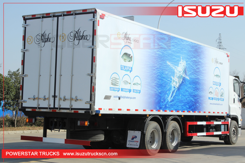 Kenya NEW Isuzu GIGA Van Refrigerated Freezer Truck seafood Refrigerator Trucks for Meat and Fish