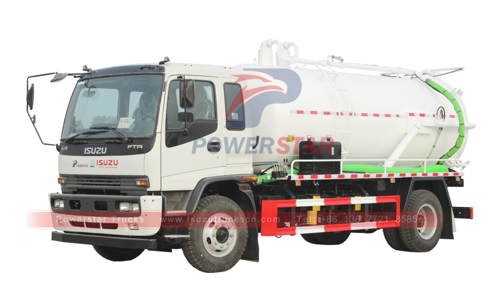 ISUZU FTR 14,000L Septic truck Fecal Vacuum Sewage Tank Pump trucks