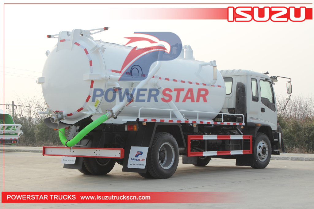 ISUZU FTR 14,000L Septic truck Fecal Vacuum Sewage Tank Pump trucks