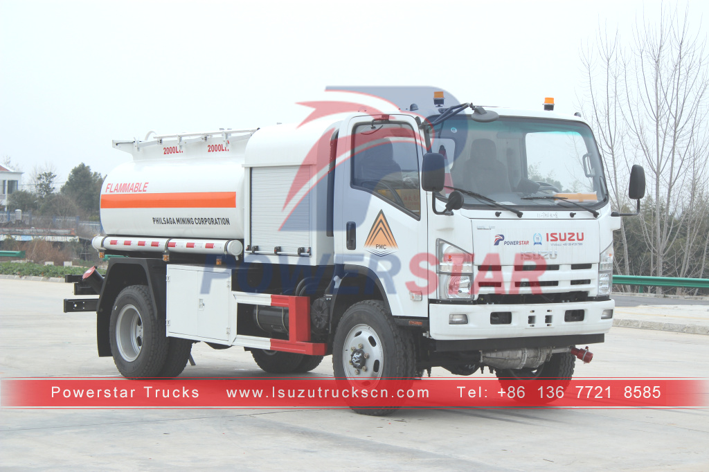 ISUZU Brand new 4x4 all wheel drive Fuel Oil Tank Truck with Dispenser for sale