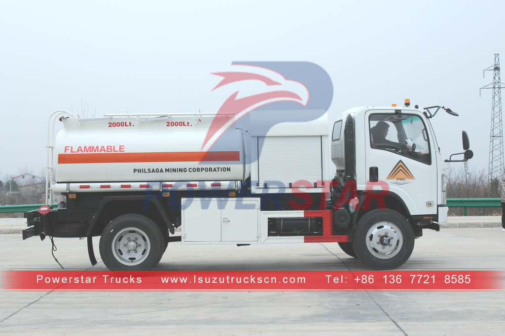 ISUZU Brand new 4x4 all wheel drive Fuel Oil Tank Truck with Dispenser for sale