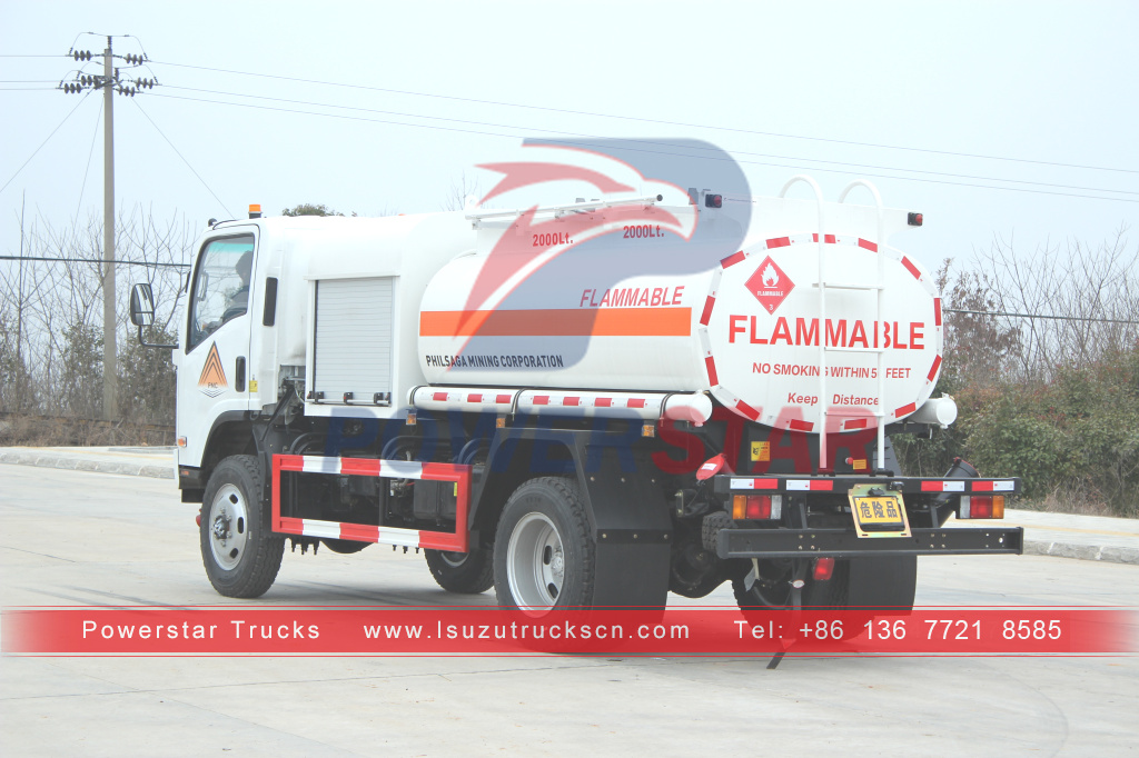 ISUZU Brand new 4x4 all wheel drive Fuel Oil Tank Truck with Dispenser for sale