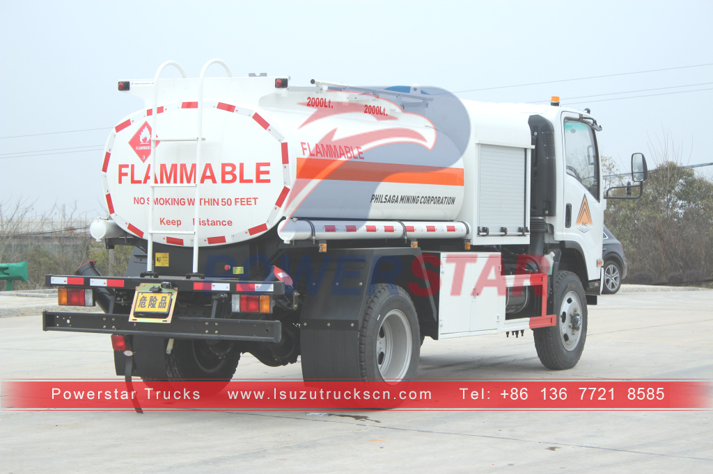 ISUZU Brand new 4x4 all wheel drive Fuel Oil Tank Truck with Dispenser for sale