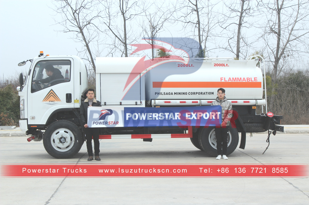 ISUZU Brand new 4x4 all wheel drive Fuel Oil Tank Truck with Dispenser for sale