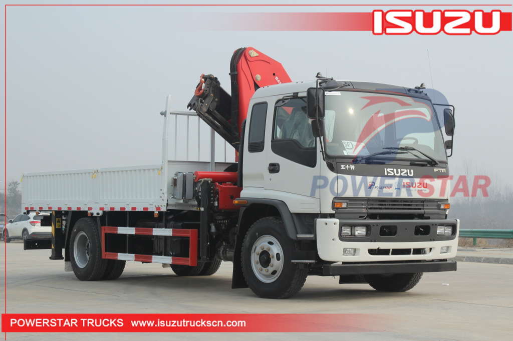 ISUZU FTR Folding arm Truck Mounted Crane SPK23500 Knuckle Boom Crane