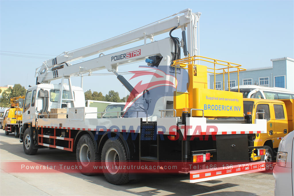 ISUZU 22m cherry picker bucket truck for sale