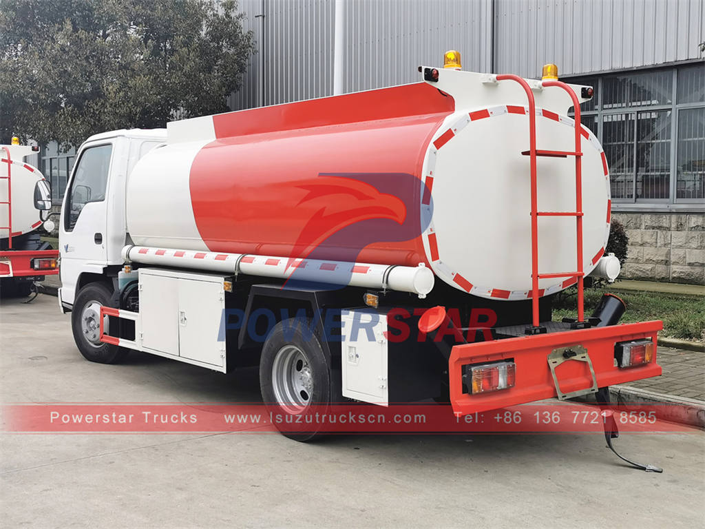 Philippines ISUZU NKR 6000 liters diesel tank truck for sale