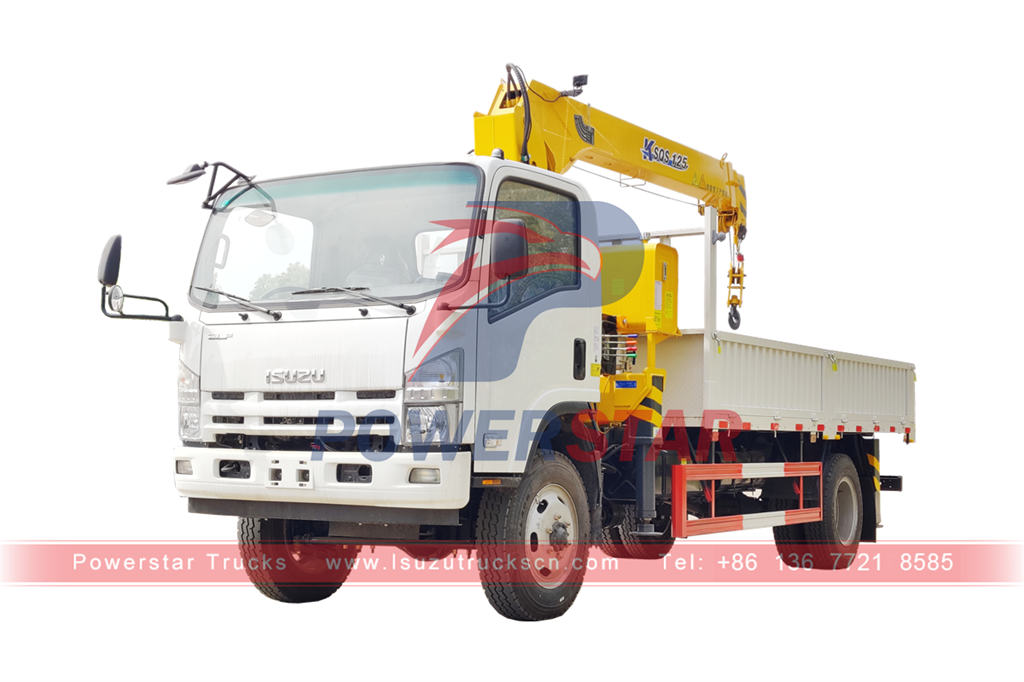 ISUZU NPR 4×4 off-road truck with crane for sale