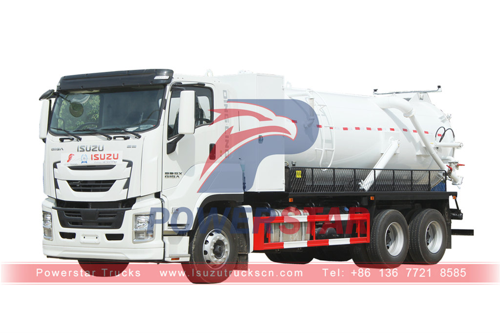 Top quality ISUZU GIGA 6×4 gully sucker vacuum suction truck