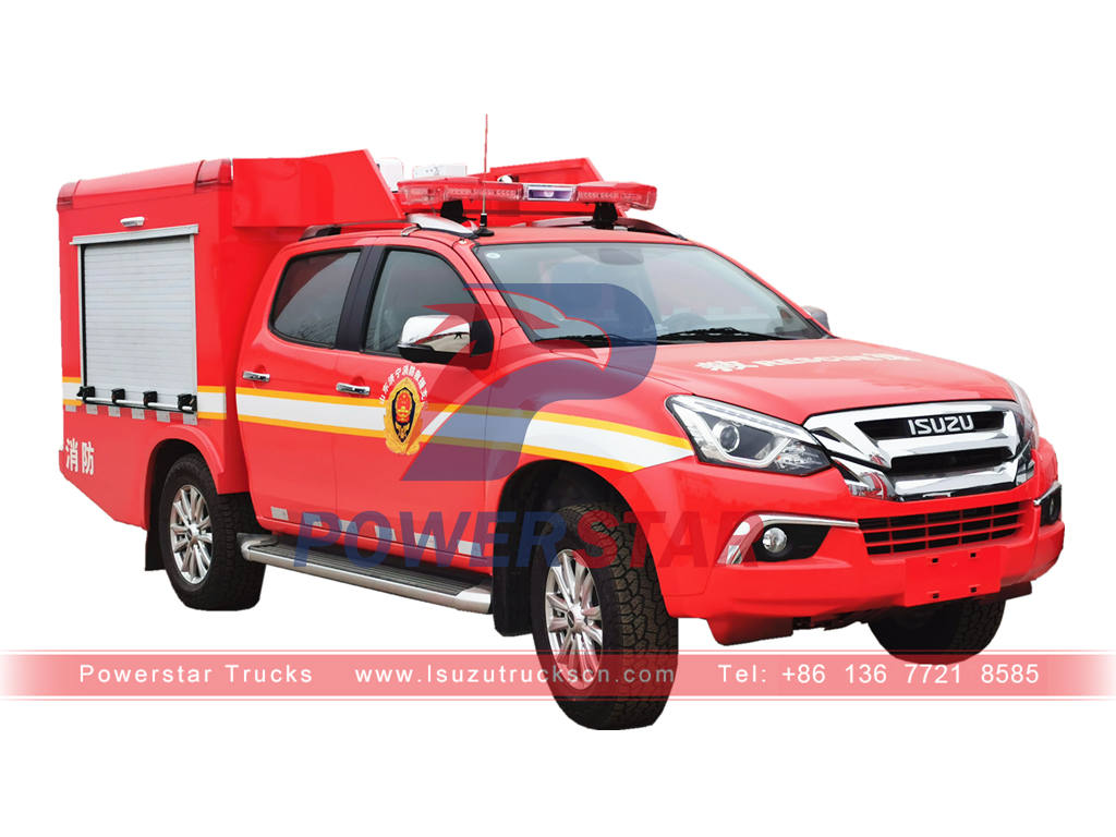 ISUZU 4×4 AWD water tank fire truck for sale