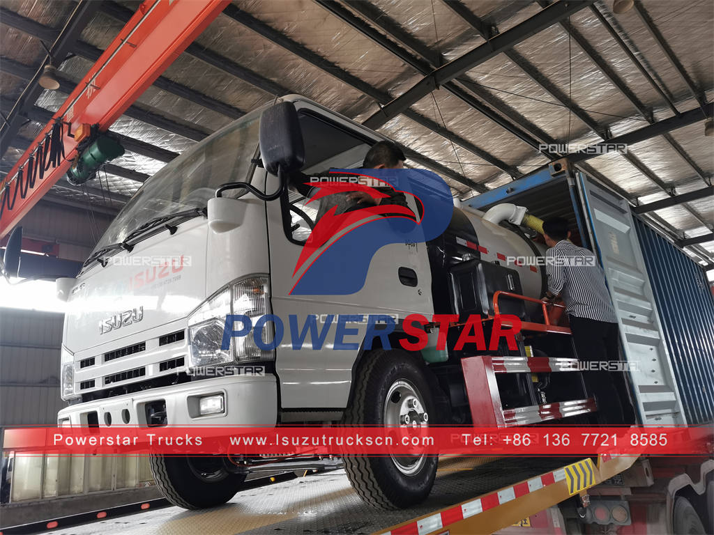 Good quality ISUZU ELF 98HP vacuum pump truck