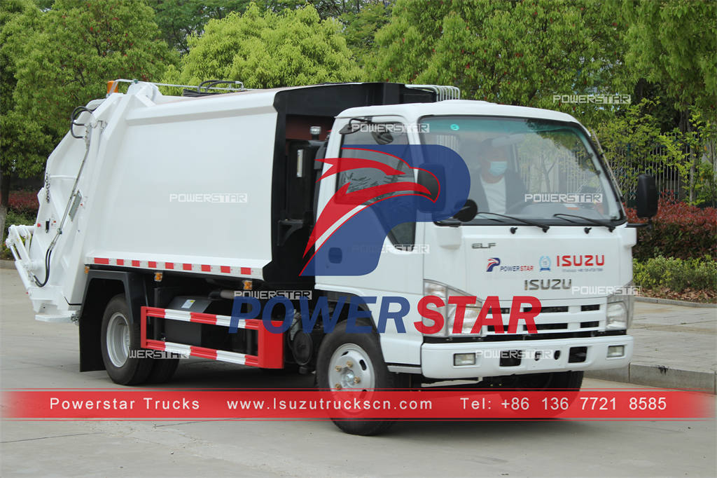 Good price ISUZU 6CBM refuse compactor exported to Jamaica