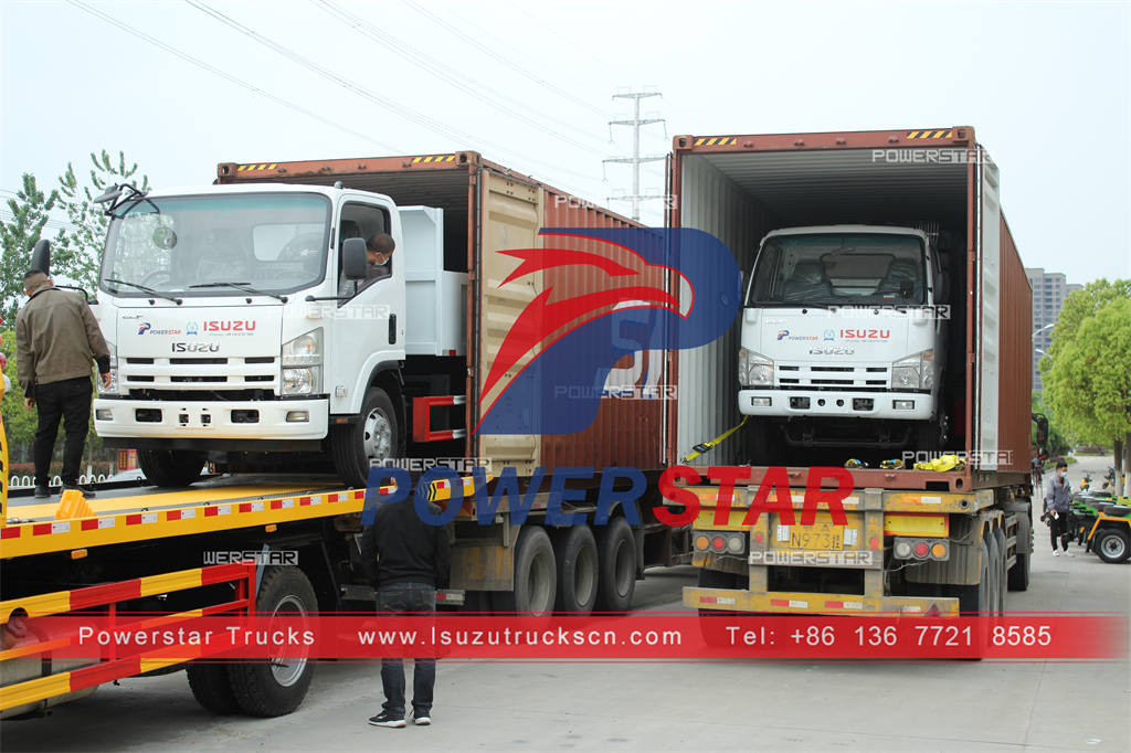 ISUZU 4×2 light duty waste compactor truck 6CBM