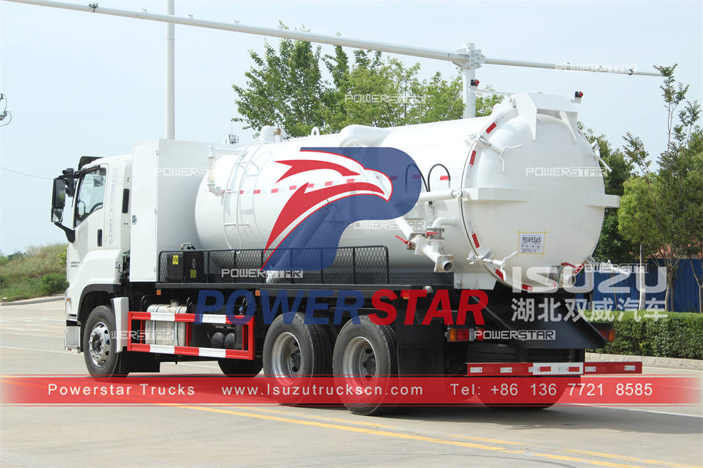 Best-selling ISUZU GIGA 10 wheeler sewer vacuum truck