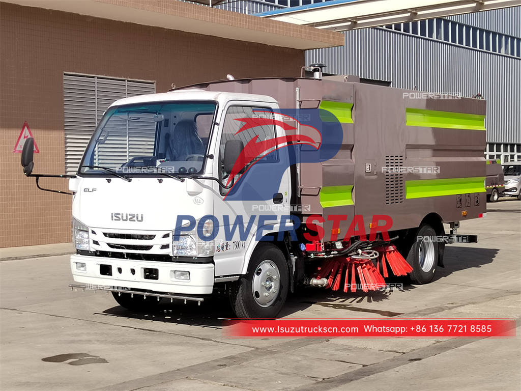 Good price ISUZU 5CBM street sweeper truck for sale