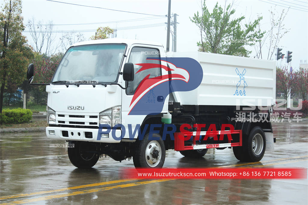 ISUZU 4×4 hook lift refuse collection truck