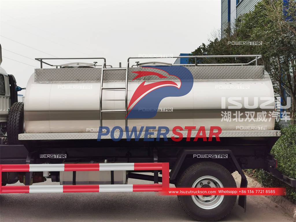 ISUZU 100P 4CBM milk tanker truck at best price