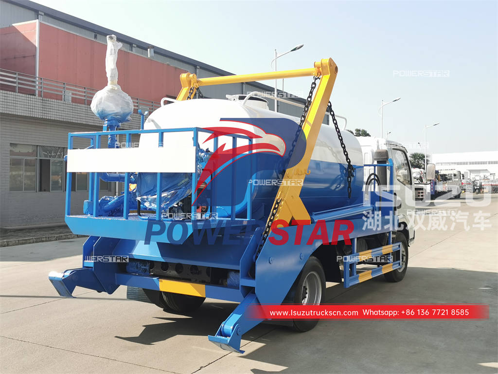 Good price ISUZU FTR skip lorry mounted water bowser for sale