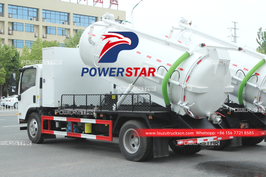 Philippines ISUZU NPR 700P MORO PUMP Vacuum Sewage Suction Truck new septic tank vacuum sewage suction trucks