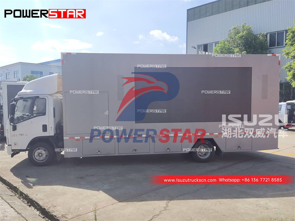 Customized ISUZU ELF 700P mobile billboard truck at special offer