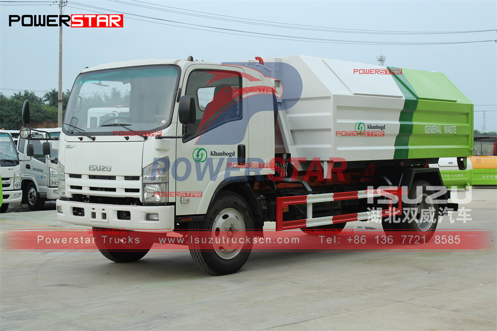 12CBM ISUZU Hook Loader Truck Manual export Mongolia