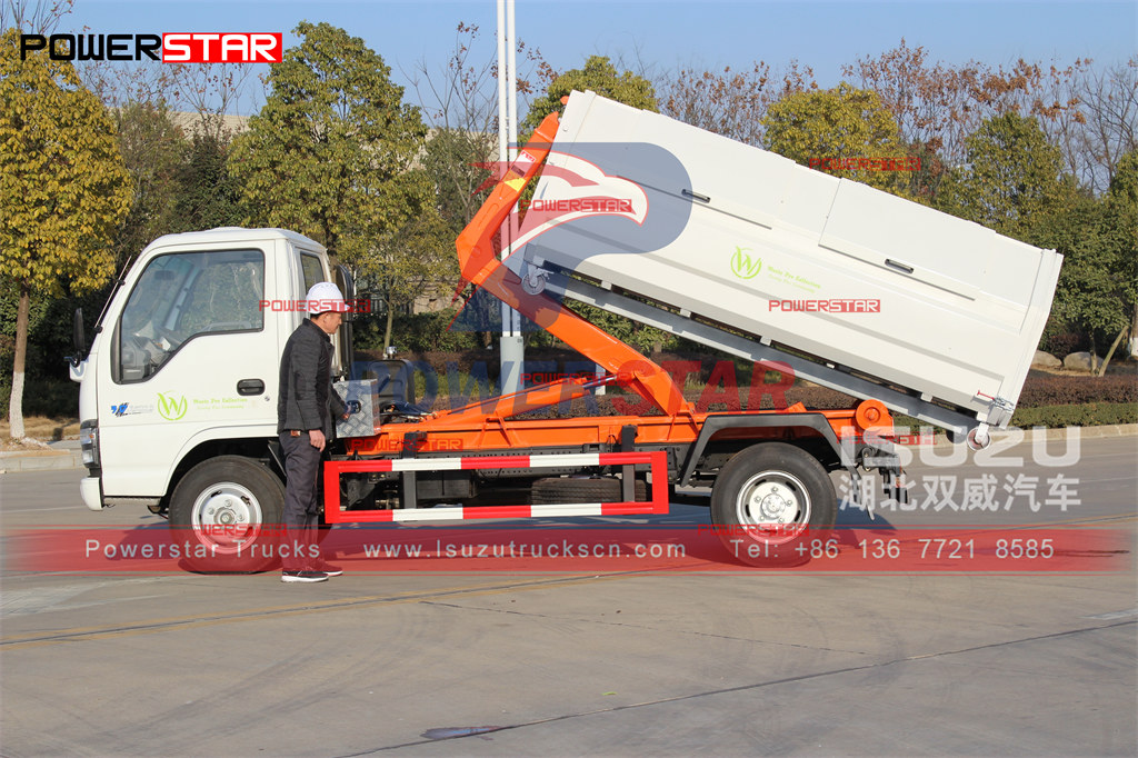 POWERSTAR 6cbm hook loader truck export to St Martin best price