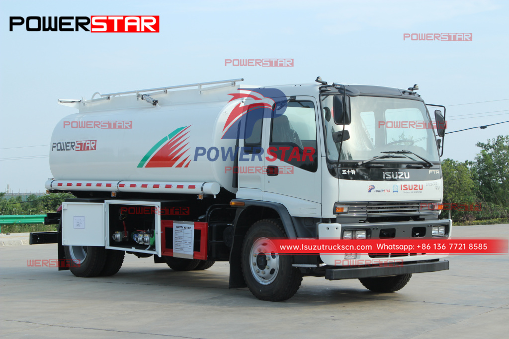 Japan ISUZU FTR FVR Fuel Tank Dispenser Truck Oil Refueling Truck for sale