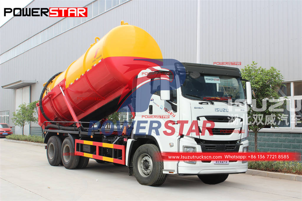 High quality ISUZU GIGA heavy duty septic pumper truck for sale