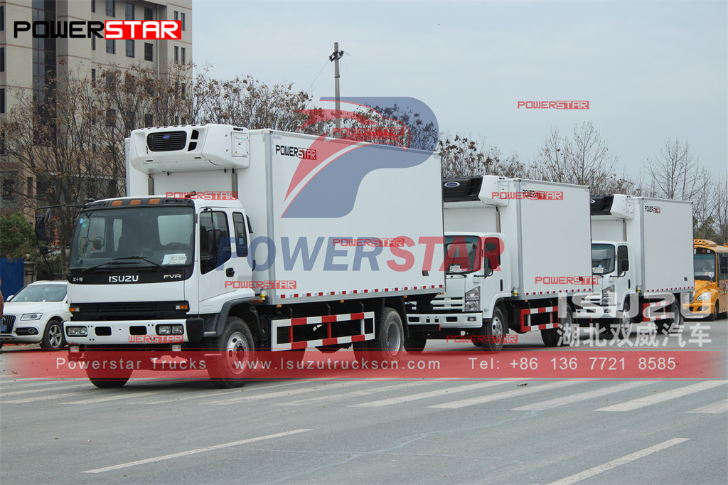 ISUZU FVR 10tons refrigerated truck with CARRIER unit export to Saudi Arabia