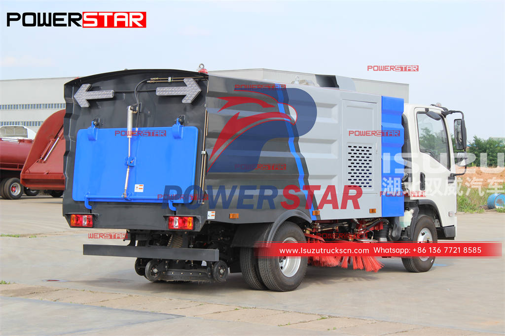 ISUZU 100P 4×2 street and highway sweeping trucks for sale