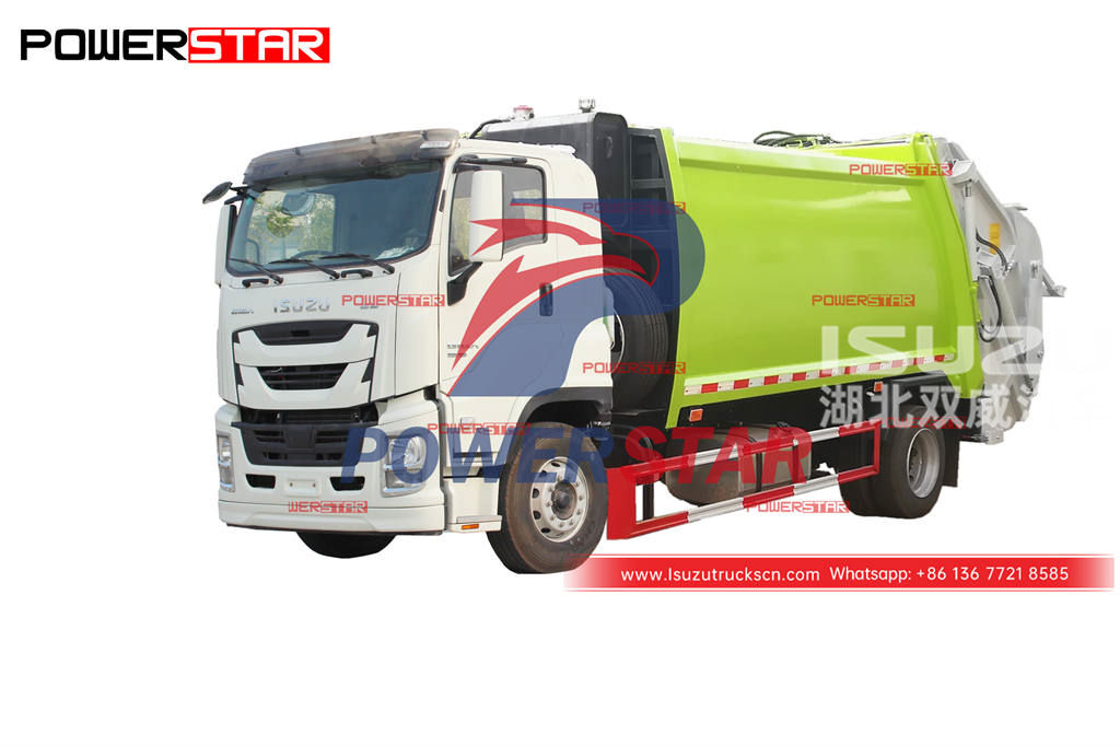 ISUZU GIGA 380HP 4×2 rear loading garbage truck for sale