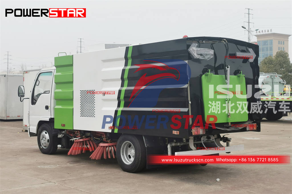 ISUZU 100P mini road sweeping truck at best price