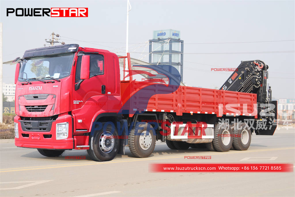 ISUZU GIGA 12 wheeler 380HP truck with crane HIAB