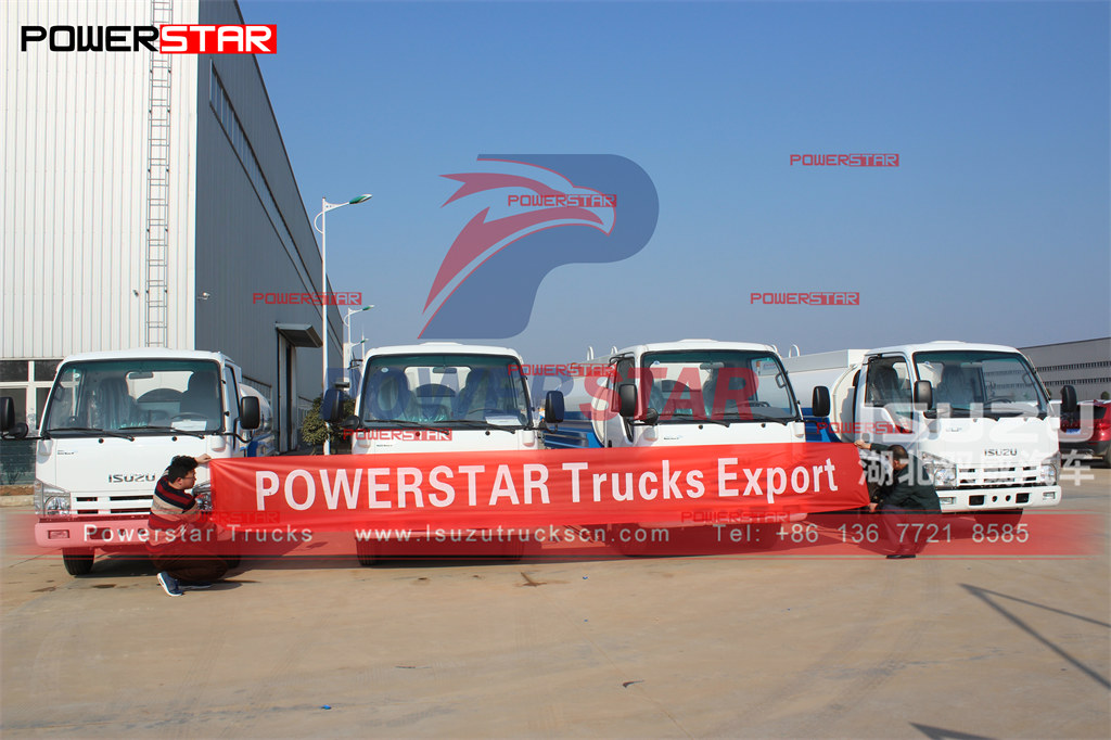 ISUZU 5000L water truck export to Myanmar